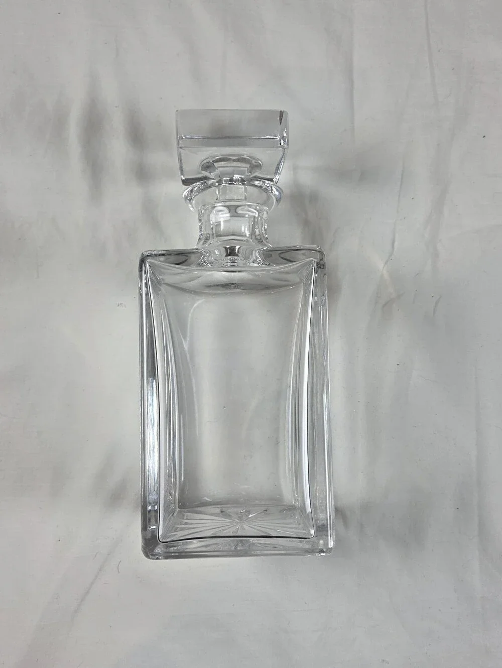 Vintage Crystal Whiskey Decanter with Stopper 9